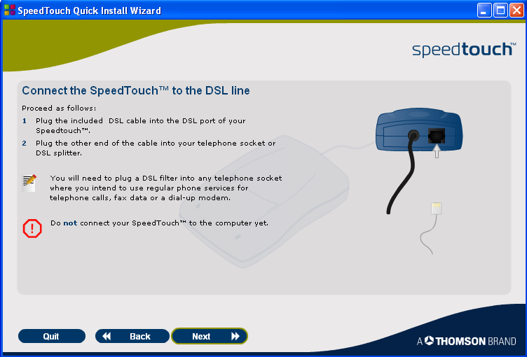 شرح أعدادت مودم Speedtouch USB 330