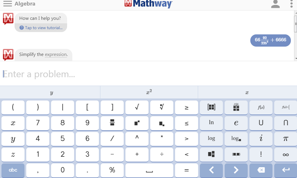 Mathway на русском